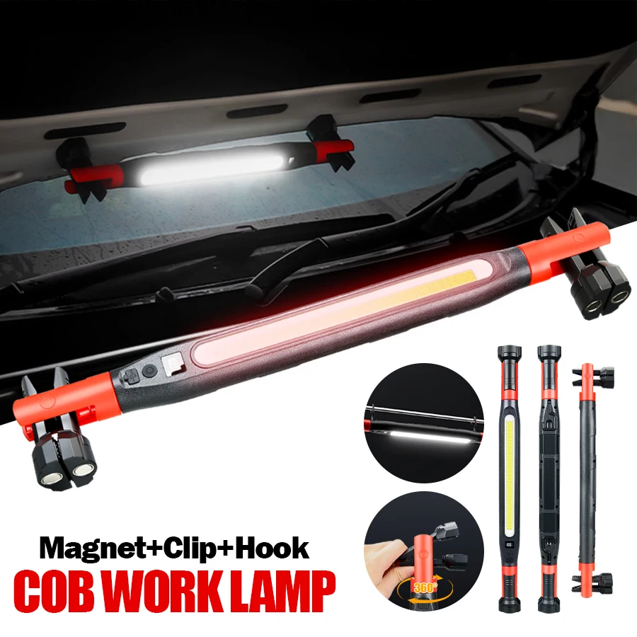 Car Accessories Hanging - Hoge lumen oplaadbare LED-werklamp voor auto-noodreparatie,
