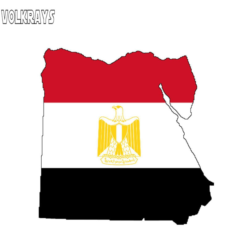 Car Accessories Egypt - Volkrays Creatieve Auto Sticker Egypte Vlag