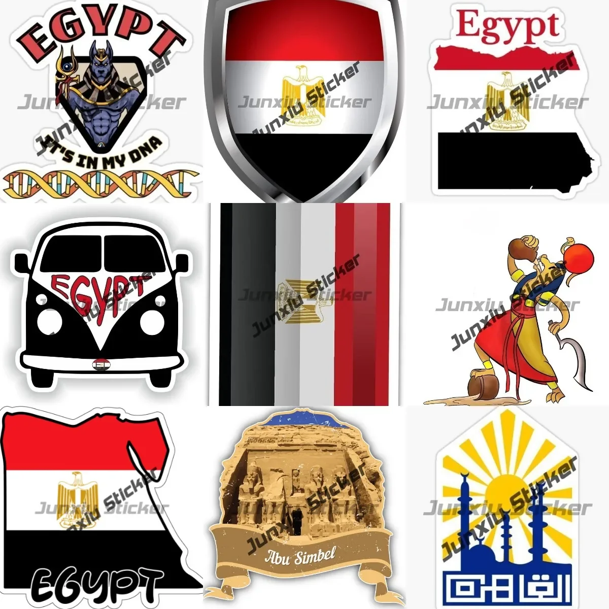 Car Accessories Egypt - Cairo Egypte embleem sticker Egyptische godin