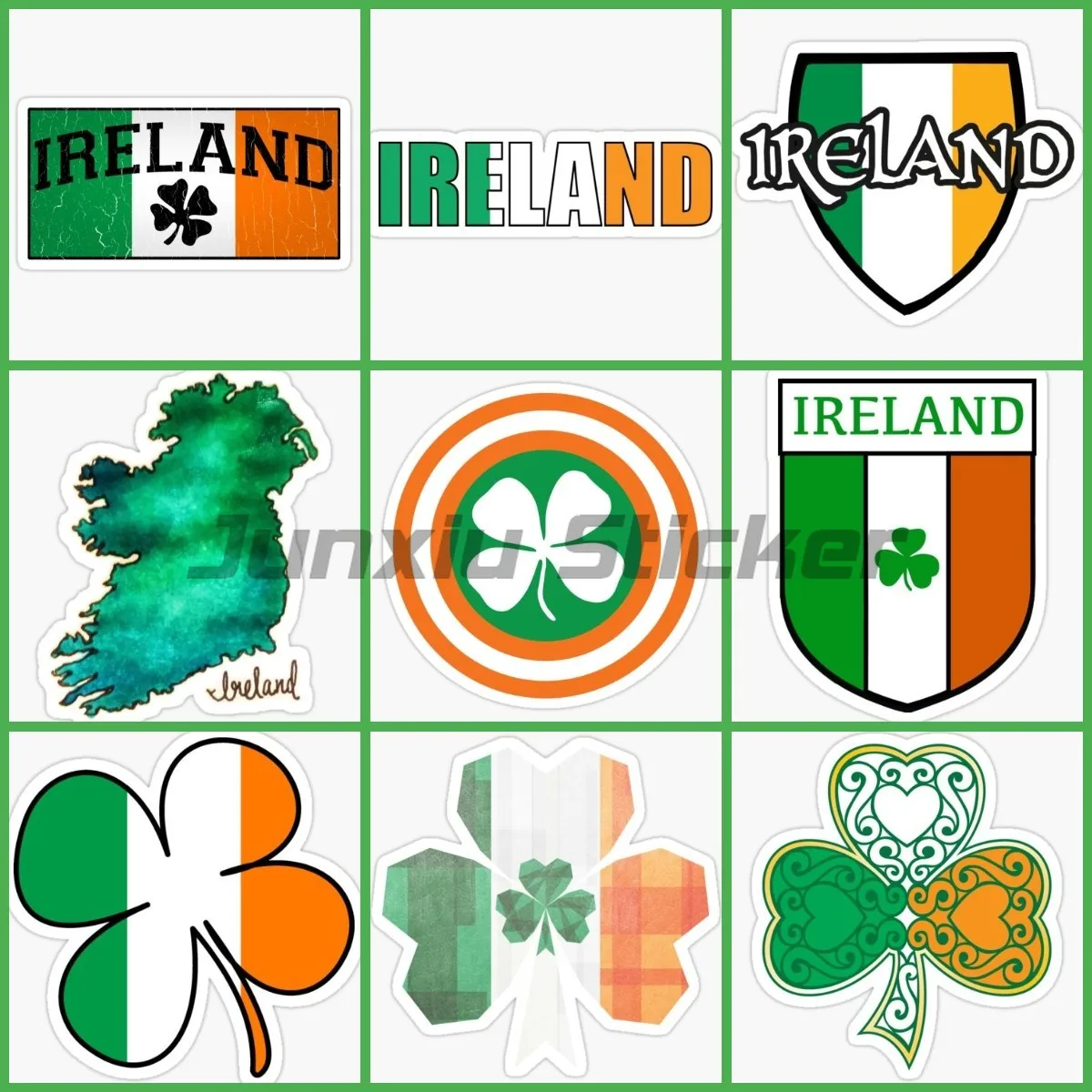 Car Accessories Ireland - Creatieve Ierland Ierse Vlag Kaart Klavertje