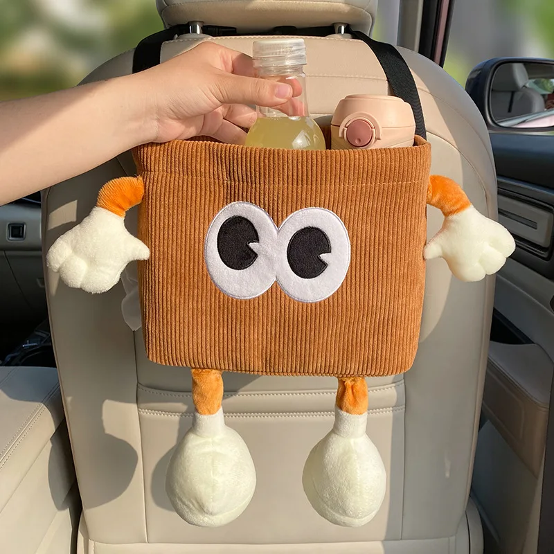 Car Accessories Hanging - Auto Prullenbak Bin Cartoon Oog Paraplu