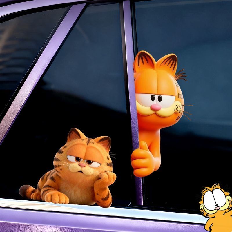 Car Accessories Sticker - Garfield anime cartoon schattig grappig stiekem