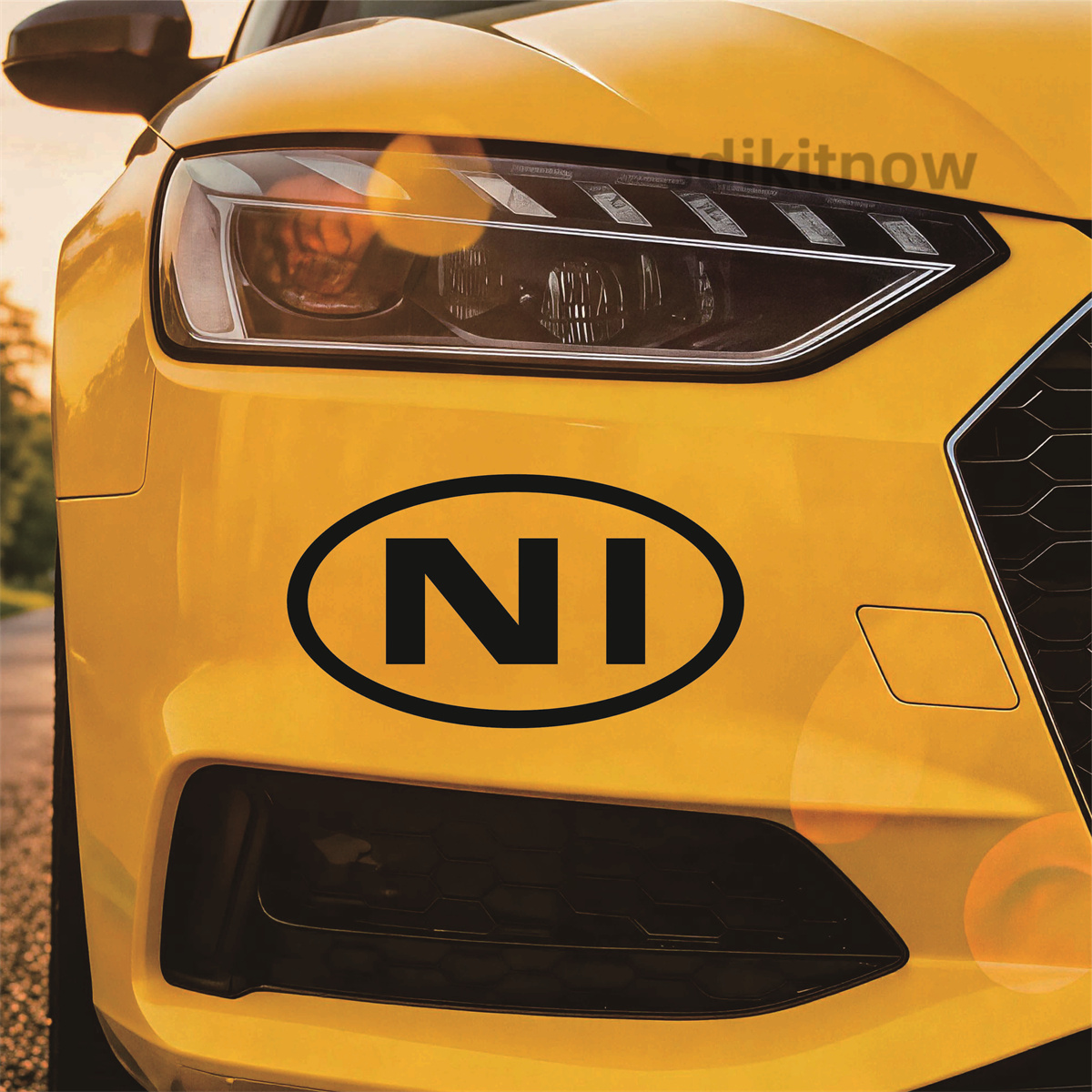 Car Accessories Ireland - Ovale Noord-Ierland NI Letter autosticker Outdoor