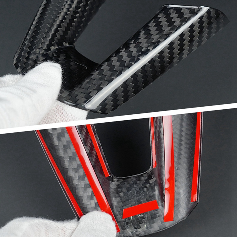 Car Accessories Sticker - Super Sale Stuurwiel Knop Frame Carbon