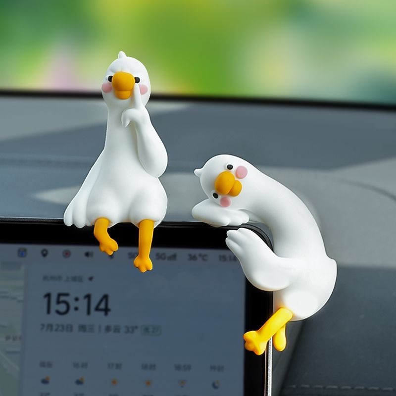 Leuke cartoon witte eend auto  - Car Accessories Hanging recensie en prijs