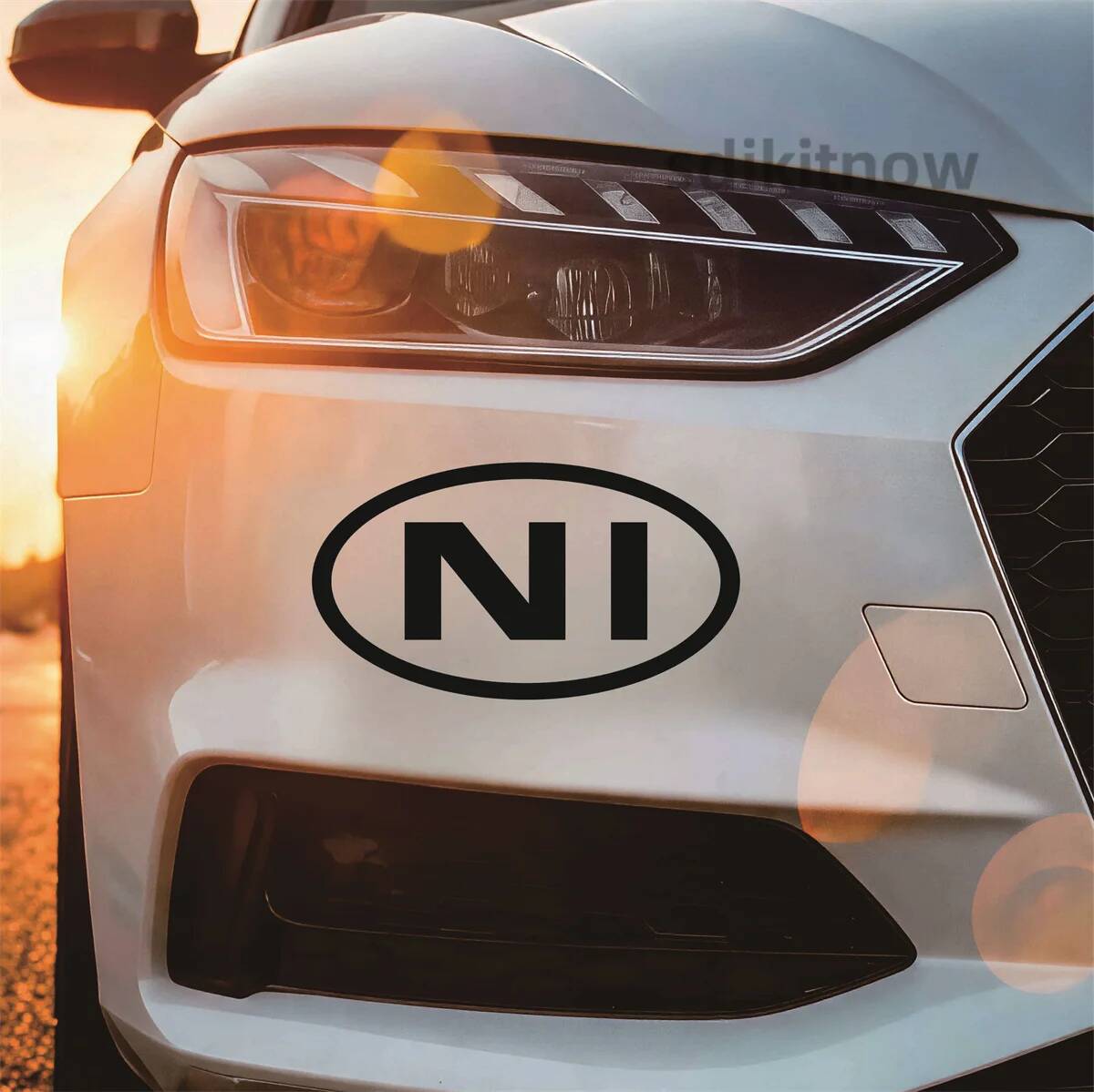 Ovale Noord-Ierland NI Letter  - Car Accessories Ireland recensie en prijs