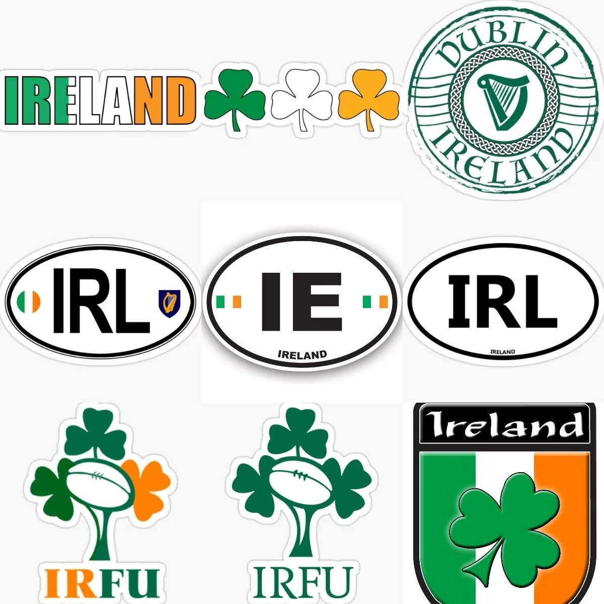 Ierland IRL Vlag Geluk Klaver  - Car Accessories Ireland recensie en prijs
