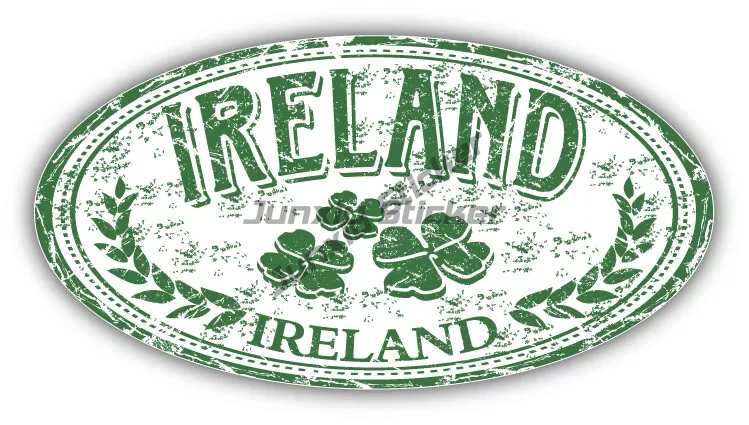 Vintage Ierse vlag vinyl gesta - Car Accessories Ireland recensie en prijs