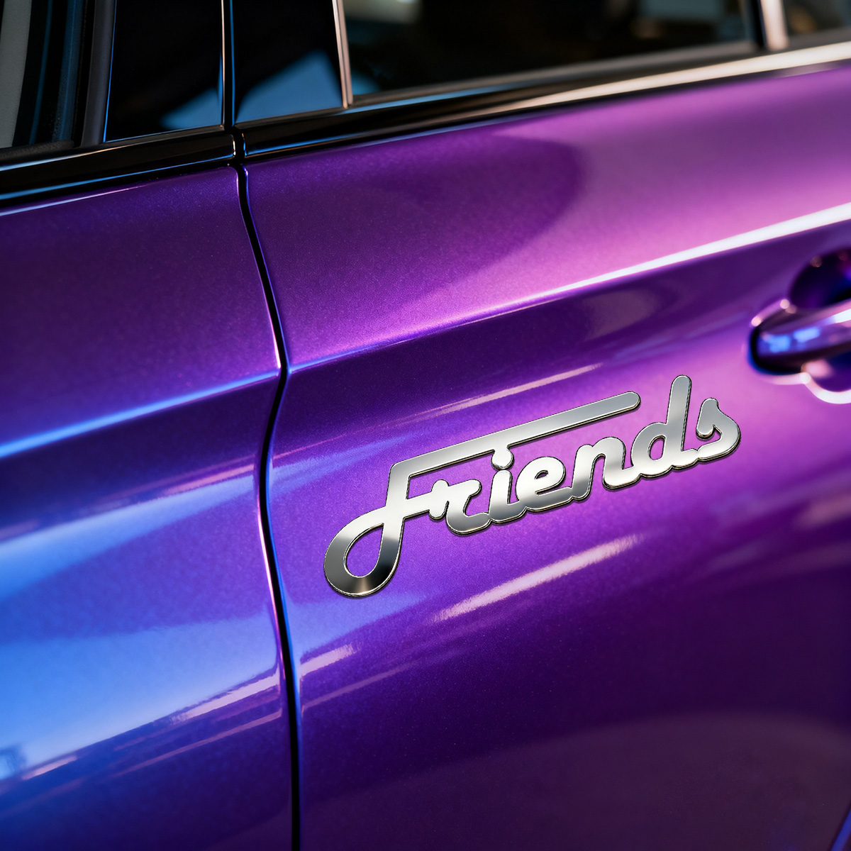 Creatief lettertype metalen st - Car Accessories Sticker recensie en prijs
