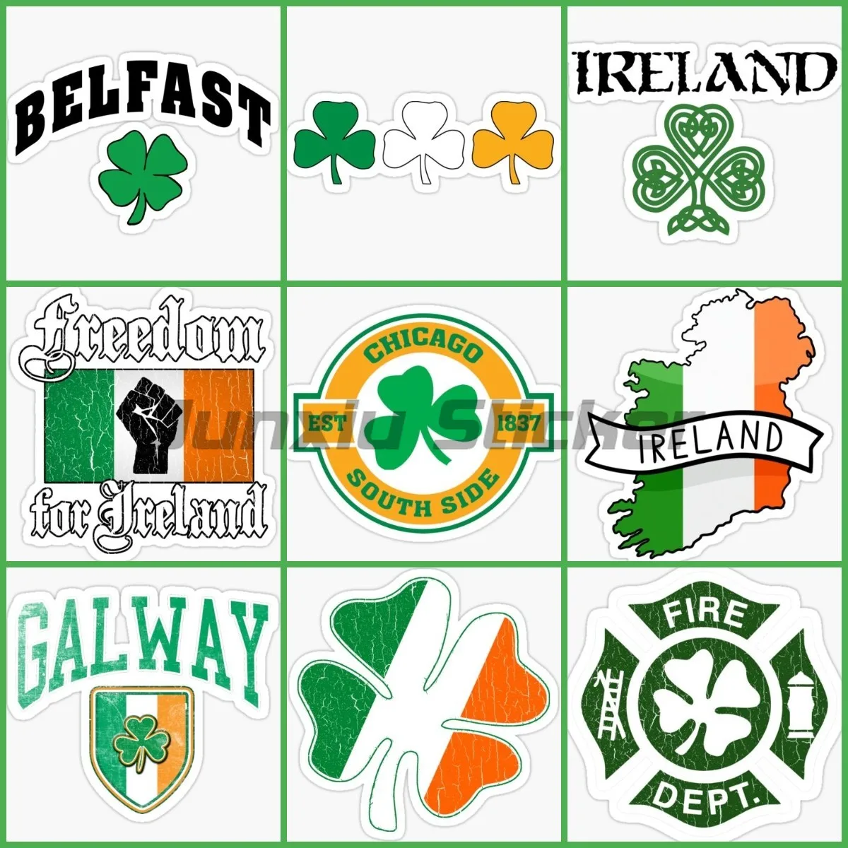 IRL Ierland Vlag Kaart Klavert - Car Accessories Ireland recensie en prijs