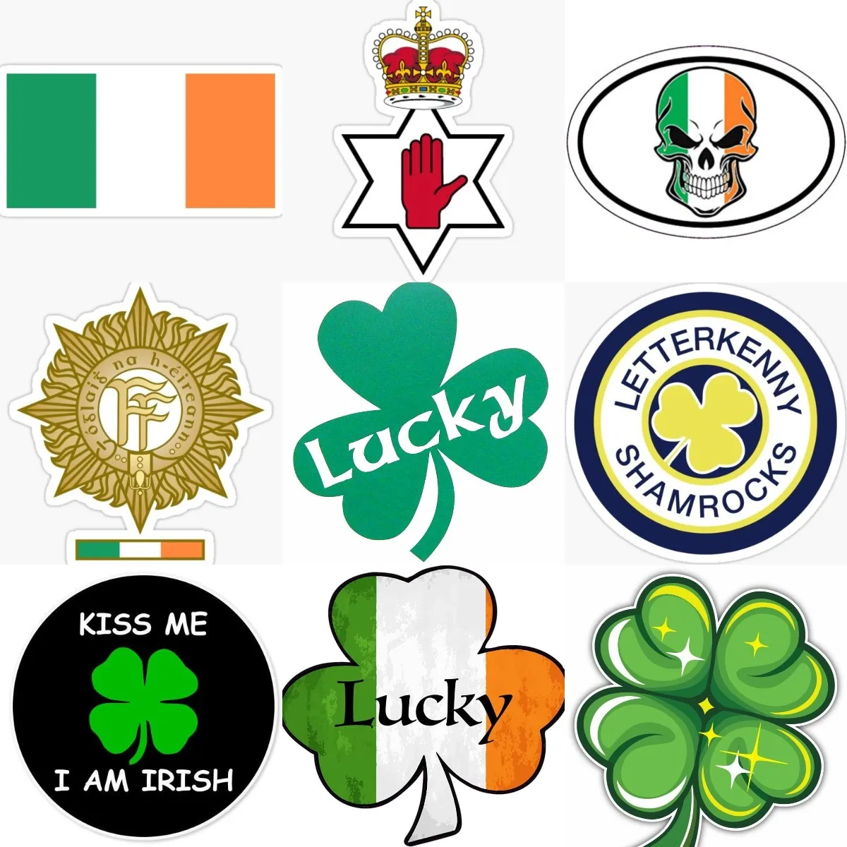 Ierland Vlag Geluk Klaver Crea - Car Accessories Ireland recensie en prijs