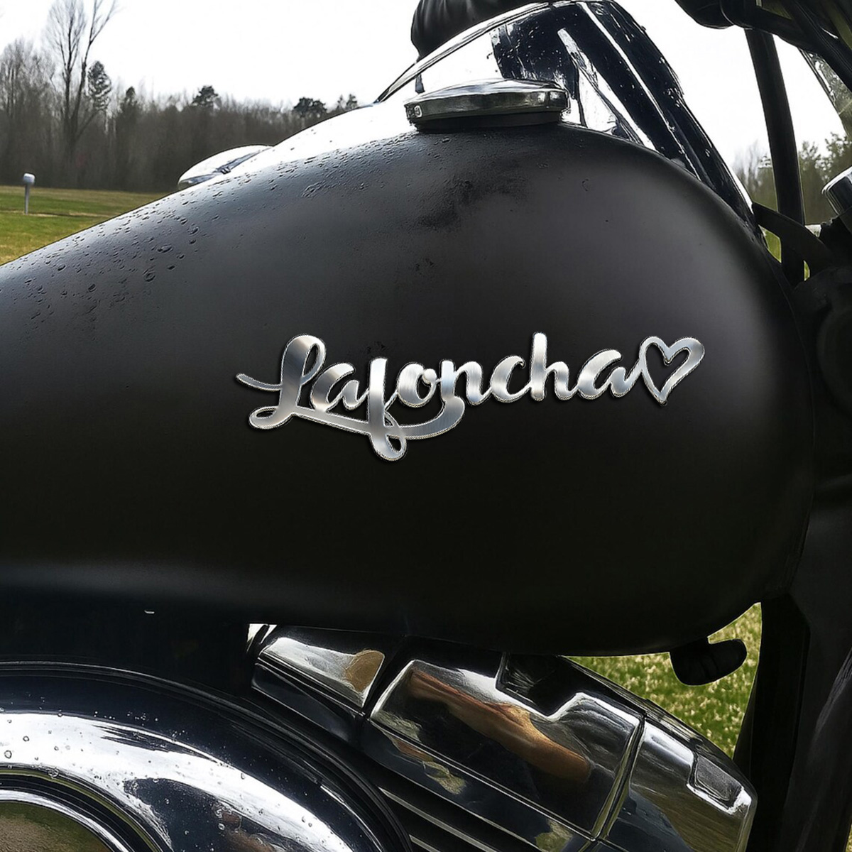 Sweet Heart Metal RVS Custom L - Car Accessories Sticker recensie en prijs